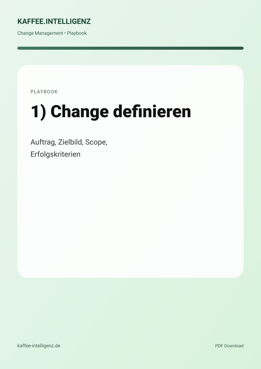 Titelbild: 1) Change definieren