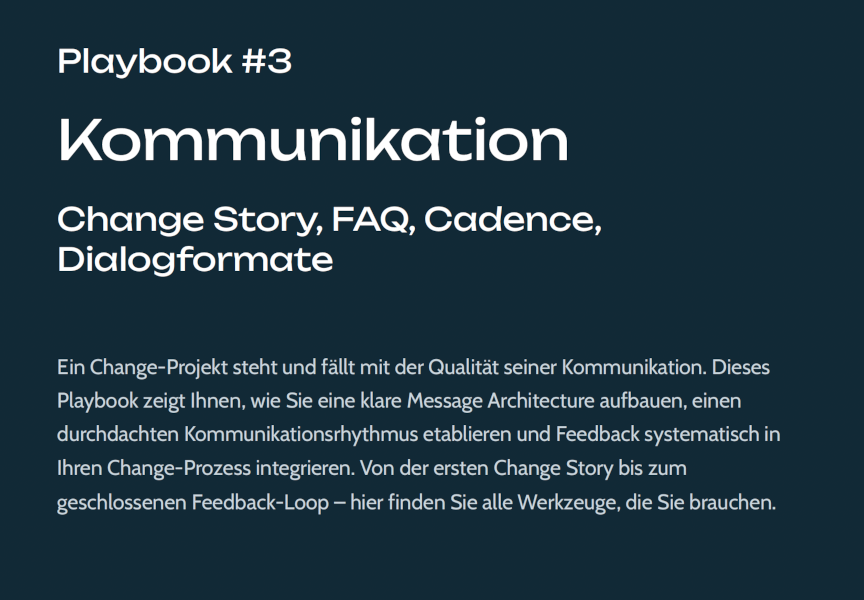 Playbook #3 - Kommunikation